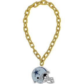 Sport Team Fan Chain for Football Fans. Color Design Necklaces and Pendants for Sports Fan- Bling Gold