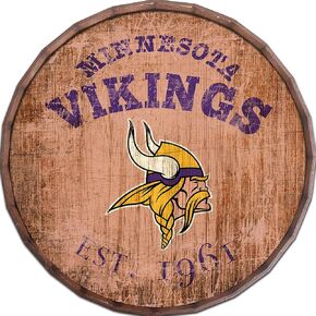NFL New England Patriots Unisex Minnesota Vikings Established Date 16" Barrel Top, Team Color, 16"