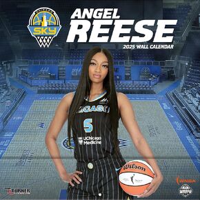 Turner Licensing Angel Reese 2025 Chicago Sky Wall Calendar, 12 Months, January - December (25998012244)