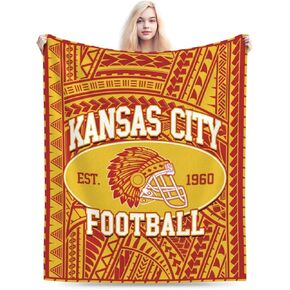 Ideal Fans Gifts Football City Flannel Blanket for Men Lightweight Cozy Blanket for Home Sofa and Outdoor Style3 60X50IN