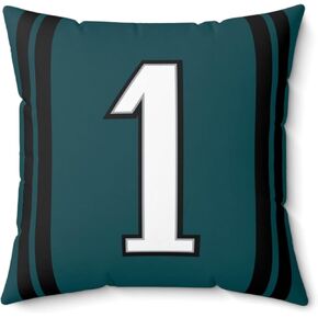 Throw Pillow 18" x 18" Soft Plush Number Stripes Pillow Gifts for Philadelphia