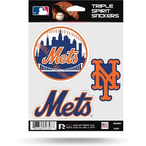 Rico MLB Mets Triple Spirit Stickers, Multi (MSS5801), One Size