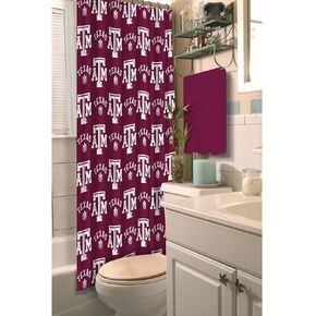 Texas A&M Aggies Fabric Shower Curtain