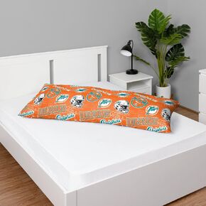 FOCO Miami Dolphins NFL Printed Plush Body Pillow