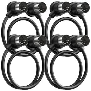 3 Pack Premium 3FT MIDI Cable, Stable & Fast Transmission and Long-Lasting MIDI Cables, Male to Male 5-Pin MIDI Cable for MIDI Keyboard, Electronic Piano, Electronic Drum