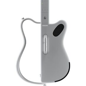 LAVA GENIE Sampler Guitar, No Strings Attached, Hundreds of Instrument Presets, Onboard Speaker, Foldable, Detachable, White, 30.5 inch.