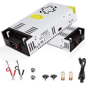 AC to DC 12V 125A 1500W Power Supply Universal Regulated Switching AC to DC Converter AC110V/220V SMPS Transformer Driver Adapter for DIY, LED Strip Light,CCTV Camera Security,RV (DC12V-125A-1500W)