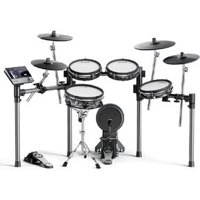 Donner Beat Max Electronic Drum Set, Electric Drum Kit with 12" Quiet Mesh Drum Pads, 14" Cymbals w/Choke, 100 Kits and 1100+ Sounds, Sticks, USB MIDI, DONNER PLAY app (5 Pads, 4Cymbals)