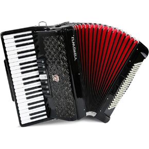 Accordion, 41 Keys 120 Bass Accordion, Premium Accordion for Beginners and Professionals, Comes with Backpack and Accordion Strap (Black) in Saudi Arabia