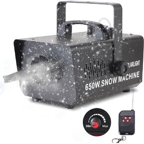 650W Snow Machine Snowflake Maker with Wireless Remote, Fake Snow Maker Machine for Outdoor Indoor Christmas Party Wedding Photography Parties Kids Stage Parades