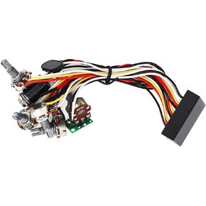 Bass Preamp Circuit, Amplified Pre Wired 3 Band Improve Sound Quality Preamp Circuit for Musical Instruments