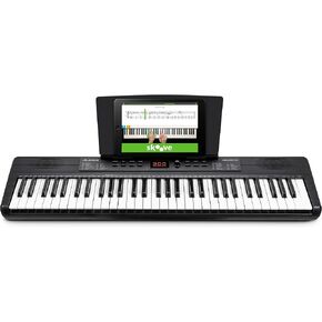 Alesis Melody 61 لوحة مفاتيح بيانو للمبتدئين مع 61 مفتاحًا، ومكبرات صوت، وحامل، ومقعد، وسماعات رأس، وحامل موسيقى لوحي/ورقة، و300 صوت ودرس موسيقى