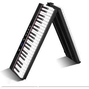 Coolmusic Beginner Digital Piano 88 Key Keyboard, Portable Electric Piano with Sustain Pedal, Power Supply