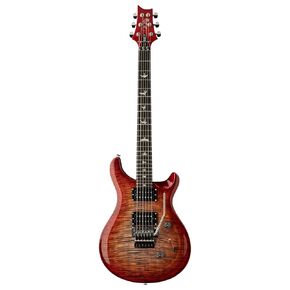 PRS SE Custom 24 Semi-Hollow Piezo, Charcoal Cherry Burst