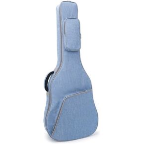 Guitar Bag, 40-41 Inch Guitar Case, Adjustable Dual Shoulder Straps, Thickly Padded 0.4 Inch Backpack (Pink)