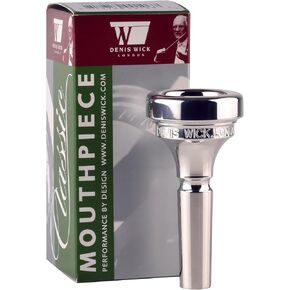 Denis Wick DW5880-6AL Silver-Plated Large Bore Trombone Mouthpiece