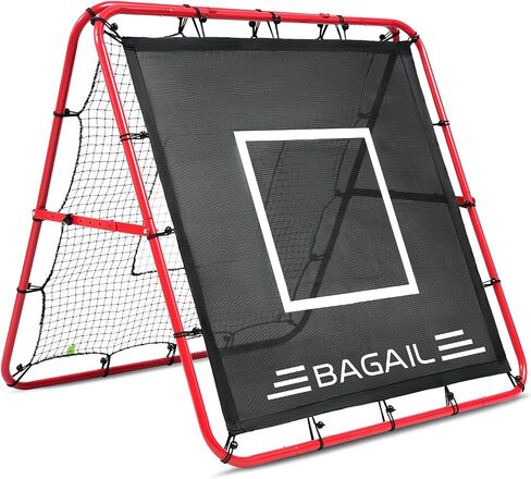 BAGAIL Soccer Rebounder Net, Double Sided Soccer Nets, Adjustable Angles, Foldable Rebound Net with Target for Skills Training, Portable Soccer Goals for Garden in Saudi Arabia