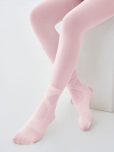 Haloumoning 2 Pairs Girls Ballet Dance Tights Kids Ultra Soft Footed Anti-Sprain Tights Stockings 4-14 Years in Kuwait