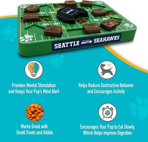 Pets First NFL New England Patriots Large Puzzle Toy, Dog Puzzle Treat Toy, New Large Size, Interactive Dog Treat Toy, Dog Slow Feeding Toy in Saudi Arabia