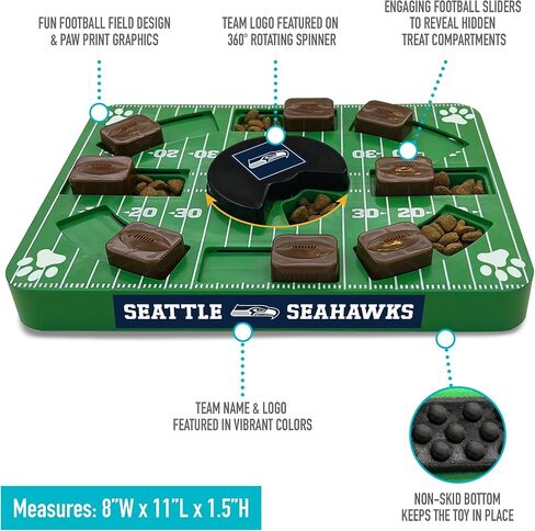 Pets First NFL New England Patriots Large Puzzle Toy, Dog Puzzle Treat Toy, New Large Size, Interactive Dog Treat Toy, Dog Slow Feeding Toy in Saudi Arabia