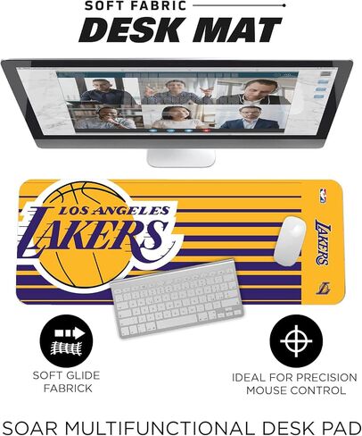 SOAR NBA Multifunctional Desk Mat for Desktop - Ultra Soft Fabric with Non-Slip Rubber Backer in Saudi Arabia
