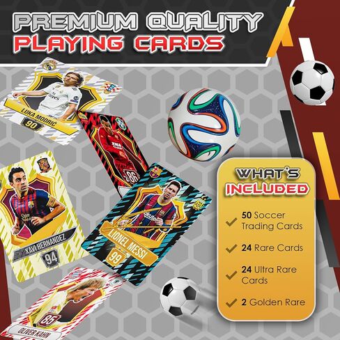 Soccer Trading Cards 2024/2025 - Unique 50 Star Player Cards - Look for Signed Autographed Cards from World Cup | Champions League | Copa | Euro | MLS - Card Hatch in Saudi Arabia