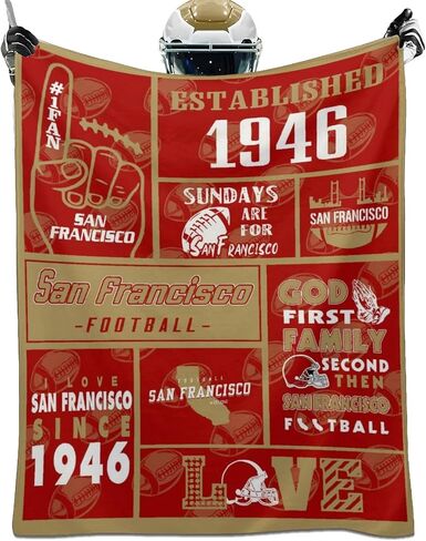 Min_nesota Throw Blankets Fans Gifts for Men Women Youth Kid Splicing Design Flannel Blankets Classic Football Team Color Blanket for Bed Couch Travel Living Room 50"x60" in Saudi Arabia
