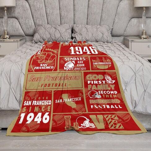 Min_nesota Throw Blankets Fans Gifts for Men Women Youth Kid Splicing Design Flannel Blankets Classic Football Team Color Blanket for Bed Couch Travel Living Room 50"x60" in Saudi Arabia