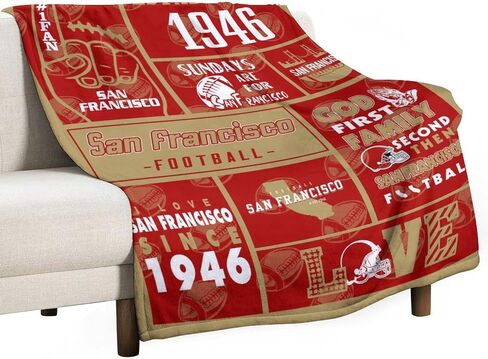 Min_nesota Throw Blankets Fans Gifts for Men Women Youth Kid Splicing Design Flannel Blankets Classic Football Team Color Blanket for Bed Couch Travel Living Room 50"x60" in Saudi Arabia