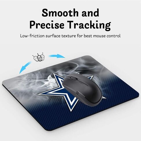 Gaming Mouse Pad for Football Sports Fans,Green Design Non-Slip Rubber Base Square Mousepad for Computers Laptop Desk Mat in Saudi Arabia