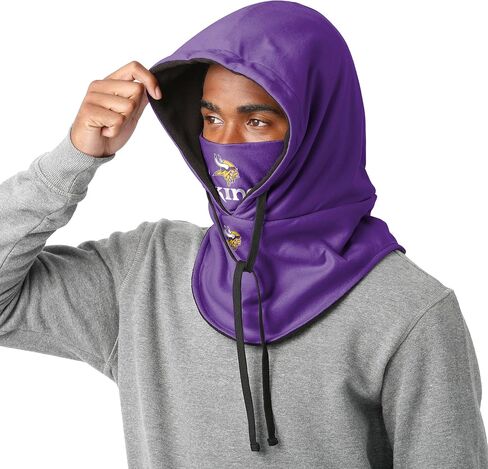 FOCO NFL Unisex-Adult Official Primary Logo Hooded Gaiter Balaclava Face Cover Neck Scarf in Saudi Arabia