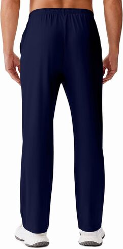 Deyeek Tear Away Pants for Men Baggy Side Snap Post Surgery Pants Open Bottom Sweatpants with Pockets Pants to Wear with Cast in Saudi Arabia