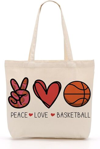 Sports Canvas Tote Bag, Soccer Gifts, Tennis Gifts, Softball Gifts, Travel Beach Bag, Reusable Grocery Shopping Bag in Saudi Arabia