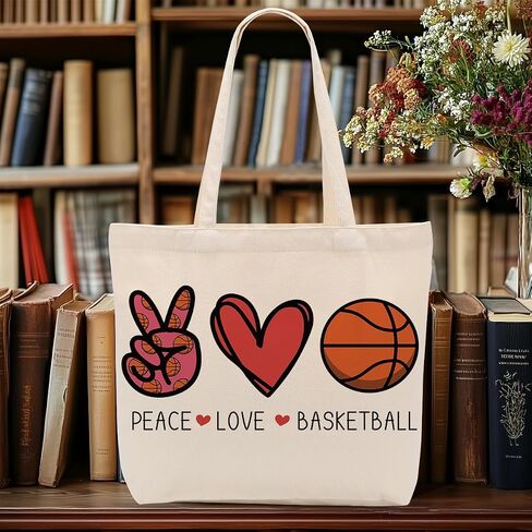 Sports Canvas Tote Bag, Soccer Gifts, Tennis Gifts, Softball Gifts, Travel Beach Bag, Reusable Grocery Shopping Bag in Saudi Arabia