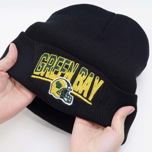 Football Fans Embroidered Beanie Hat, Football Team City Skull Beanie Hats Christmas Best Gift for Men Women in Saudi Arabia