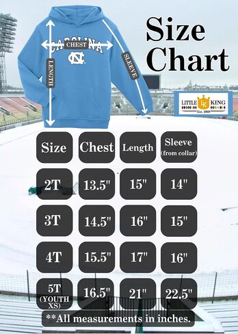Little King NCAA Toddler Boys Arch Logo Hoodie Sweatshirt-Dual Blend-Sizes 2T 3T 4T 5T(YXS) in Kuwait