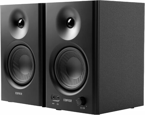 Edifier MR4 Powered Studio Monitor Speakers, 4" Active Near-Field Reference Speaker - Black (Pair) in Saudi Arabia
