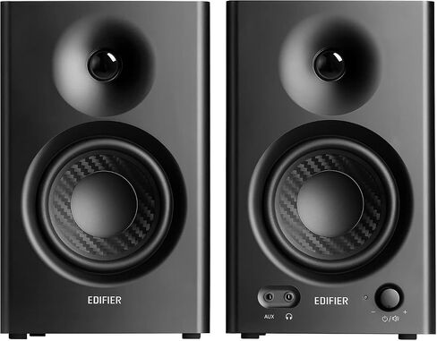 Edifier MR4 Powered Studio Monitor Speakers, 4" Active Near-Field Reference Speaker - Black (Pair) in Saudi Arabia