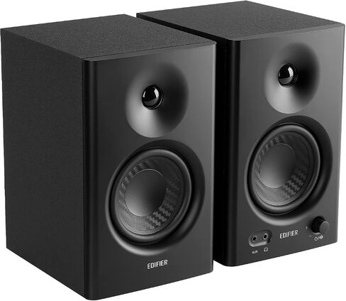 Edifier MR4 Powered Studio Monitor Speakers, 4" Active Near-Field Reference Speaker - Black (Pair) in Saudi Arabia