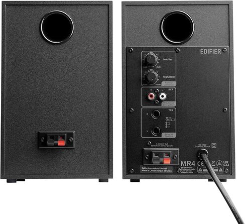 Edifier MR4 Powered Studio Monitor Speakers, 4" Active Near-Field Reference Speaker - Black (Pair) in Saudi Arabia