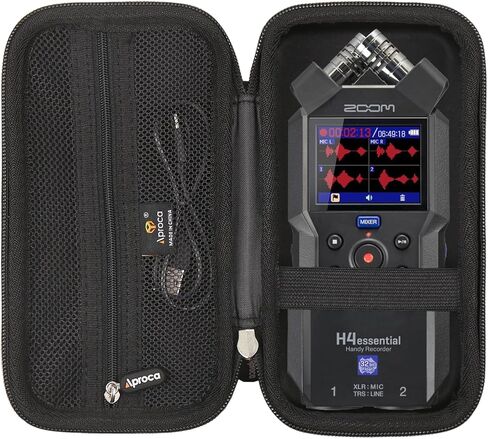 حقيبة تخزين صلبة محمولة من Aproca لجهاز Zoom H4essential 4-Track Handy Recorder وملحقاته in Kuwait