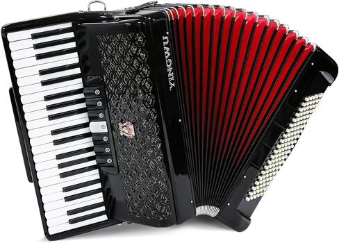 Accordion, 41 Keys 120 Bass Accordion, Premium Accordion for Beginners and Professionals, Comes with Backpack and Accordion Strap (Black) in Saudi Arabia