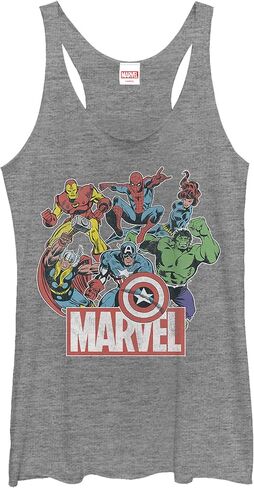 قميص Marvel Women's Universe Heroes of Today ذو الطبقات الثلاثية من Racerback in Kuwait