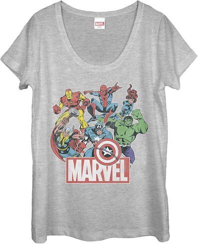 قميص Marvel Women's Universe Heroes of Today ذو الطبقات الثلاثية من Racerback in Kuwait