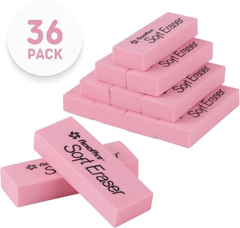 ممحاة وردية ناعمة، عدد 120، حجم كبير - ممحاة قلم رصاص للأطفال والمدارس والفصول الدراسية والمعلمين وفصول الفن والمكتب والمدرسة المنزلية|مستلزمات العودة إلى المدرسة للفتيات in Kuwait