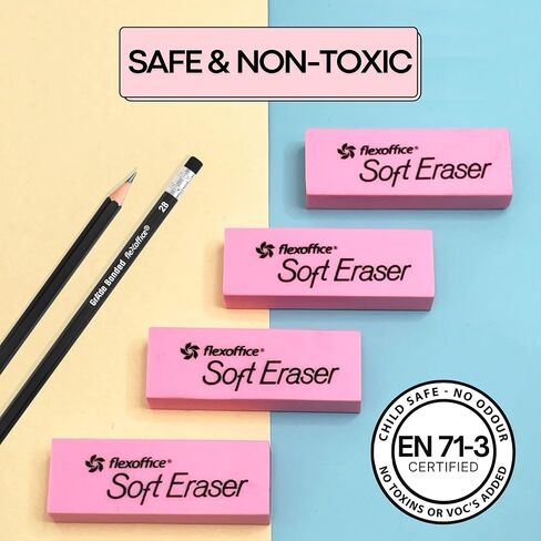 ممحاة وردية ناعمة، عدد 120، حجم كبير - ممحاة قلم رصاص للأطفال والمدارس والفصول الدراسية والمعلمين وفصول الفن والمكتب والمدرسة المنزلية|مستلزمات العودة إلى المدرسة للفتيات in Kuwait