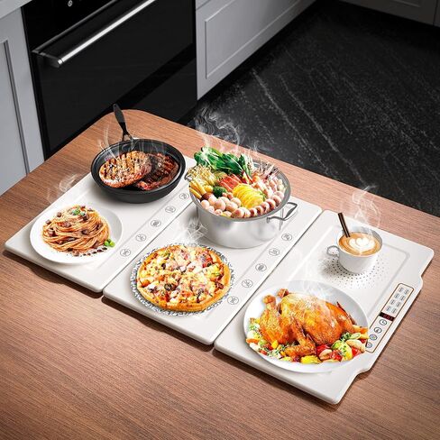 Electric Hot Plate Food Warming Mat, Metal Foldable and Portable Heating Warmers Tray for Kitchen,Parties, Buffet, Restaurant, Family dinner,Countertop in Saudi Arabia