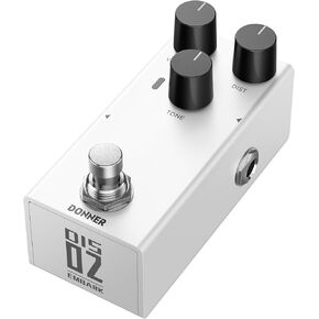 Donner EMBARK 02 Distortion Guitar Pedal, DIY Shell, Electric Guitar, Analog Guitar Effect Pedal, true bypass