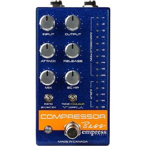 Empress Effects Bass Compressor Effects Pedal, Blue CPBB