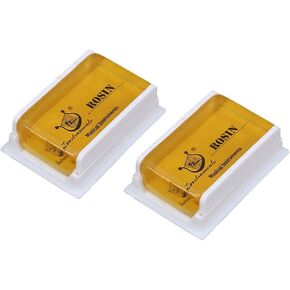 Rosin Natural for Violin Cello Viola Rosin Light Low Dust for Bows String Music Instrument Accessory Yellow with Case 2 Pack